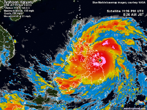 Haiyan Satellite Track